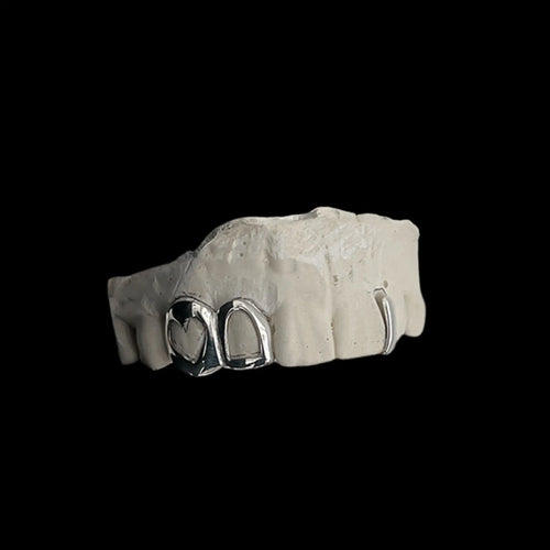 2 Piece Heart Window Grillz Hollywood Grillz