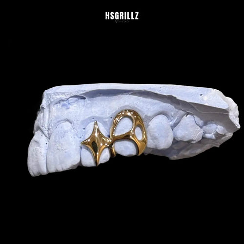 Abstract Star Gold Grillz Hollywood Grillz